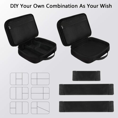 MATEIN Electronics Organizer Travel Case, Water Resistant Cable Organizer Bag for Travel Essentials, Gifts for Men, Storage Bag as Accessories for Phone, Cord, Tablet, Black - 이미지 7