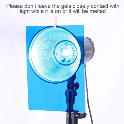 Vibrant Visions: Pangda 9-Piece Blue Gel Filter Set for Creative Lighting Magic! - 이미지 2