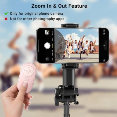 Wireless Camera Remote Control with Zoom for iPhone & iPad, Versatile Shutter with Front/Rear Camera Switch for Photo & Video, Smartphone Remote Clicker for TikTok - 이미지 3