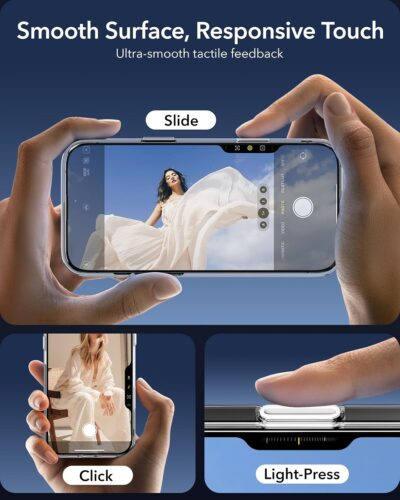 ESR for iPhone 16 Pro Case, Compatible with MagSafe, Shockproof Military-Grade Protection, Magnetic Phone Case for iPhone 16 Pro, Classic Hybrid Case (HaloLock), Clear Shimmer - 이미지 5