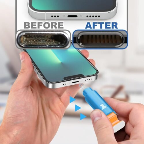 iPhone Cleaning Kit for Charging Port Cleaner, Multi-Tool iPhone Cleaner Repair Lightning Cables, Phone Cleaning Kit for iPhone, iPad, Connectors, Speaker, Airpod Cleaner Kit, Light Blue - 이미지 4