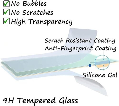PCTC Screen Protector for Nikon COOLPIX P1000/P950, 0.3 mm 9H Hardness Tempered Glass LCD Screen Protector (3+2 Pack) - 이미지 6