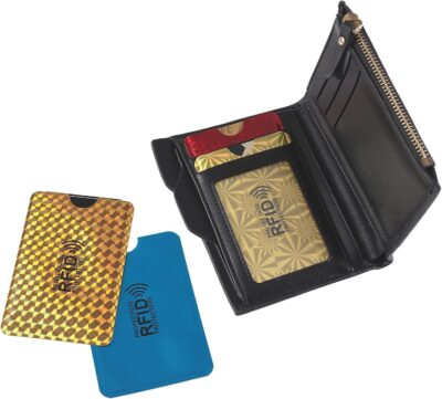 Molain Colorful RFID Card Holder, 9 Pieces RFID Blocking Sleeves Credit Card Sleeves Set RFID Identity Card Protector for Women Men - 이미지 4