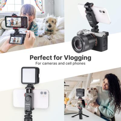 ULANZI Phone Tripod Mount ST-06S, New Universal Smartphone Mount Adapter with 2 Cold Shoe, 360° Rotates Adjustable Cell Phone Clip Clamp Holder, Compatible with iPhone, Samsung Galaxy and All Phones - 이미지 7