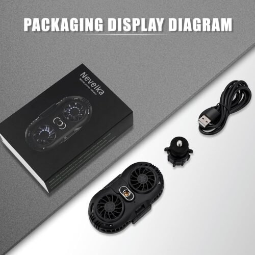 Neveika Phone Cooler, Cellphone Radiator with Dual Semi-Conductor Cooling Chip, Mobile Phones with a Width of 6 to 8 cm for Tiktok Live Streaming, Outdoor Vlog, Mobile Gaming. - 이미지 8