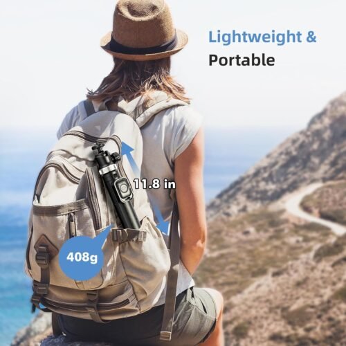 Extendable Phone Tripod for iPhone & Selfie Stick with Remote, 360 Ball Head for Video Recording - 이미지 7