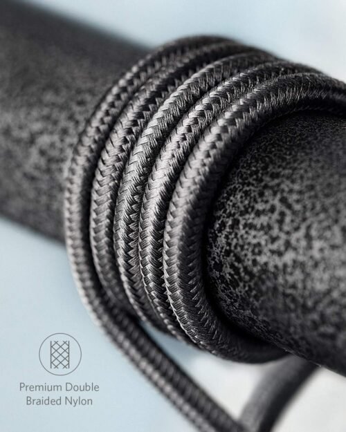 Anker USB A to Lightning Cable(6FT, 2Pack), MFi Certified Nylon USB to Lightning Cord for iPhone 14/13/12/11 Pro/11/XS MAX/XR/8/7/6s Plus Cable(Black) - 이미지 6