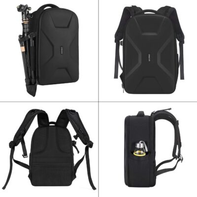 MOSISO Camera Backpack, DSLR/SLR/Mirrorless Photography Camera Bag 15-16 inch Waterproof Hardshell Case with Tripod Holder&Laptop Compartment Compatible with Canon/Nikon/Sony, Black - 이미지 5