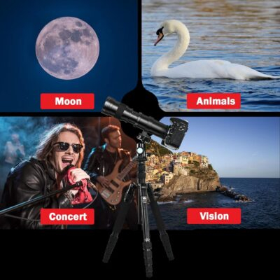 Telephoto Lens 420-800mm, EF Lens for Canon, Super Telephoto Lens + T-Mount for Canon EOS Rebel SL3 SL2 T8i T7i T7 T6 T6s T6i 1D 5D 6D 90D 80D 77D 4000D DSLR Camera Lenses - 이미지 6