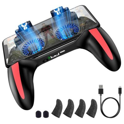 Mobile Game Controller with 4000mAh Power Bank & Cooling Fan, L1R1 Triggers Joystick for PUBG/Call of Duty/Fortnite, Gaming Grip Gamepad for 4.7-7" Android iOS Phone - 이미지 8