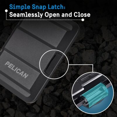 Pelican MagSafe Wallet for iPhone - Heavy Duty MIL-STD Snap-On Phone Magnetic Wallet and Phone Card Holder - Detachable and Slim Hard Case for iPhone 16 Pro Max /15 Pro Max/14/13/12 Series - Black - 이미지 5