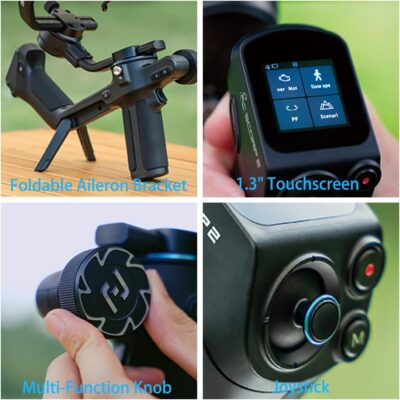 FeiyuTech SCORP 2 Gimbal Stabilizer for DSLR and Mirrorless Camera, Integrated Al Tracking Sensor, 3-Axis Camera Stabilizer for Sony Canon Panasonic Nikon, 2.5kg Payload Touch Screen Vertical Shooting - 이미지 5