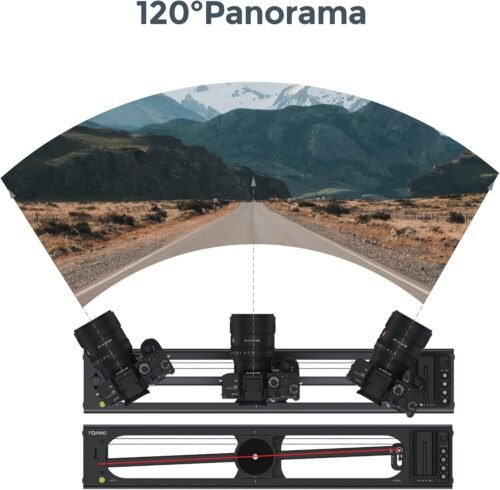 Slider S60 by Accsoon Adjustable 24''/60cm Motorized with Full Button Control 120° Panoramic Shooting Horizontally Camera Slider Support IME Lapse Photography - 이미지 4