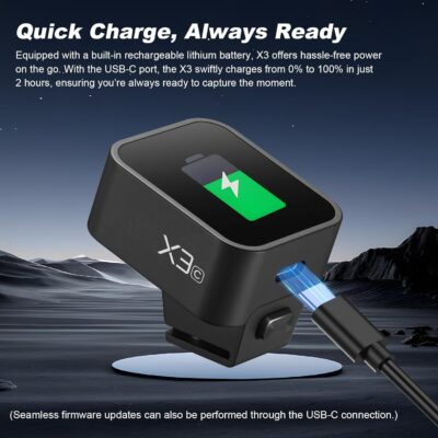 Godox X3C X3 C X3-C TTL Wireless Flash Trigger Compatible for Canon Camera, OLED Touchscreen Flash Transmitter,Built-in Lithium Battery+Quick Charge(Upgrade Version of X2T-C/Xpro-C/XProII-C) - 이미지 5