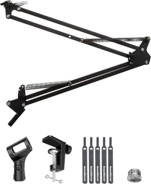 InnoGear Boom Arm Microphone Mic Stand for Blue Yeti HyperX QuadCast SoloCast Snowball Fifine Shure SM7B and other Mic, Medium - 이미지 8