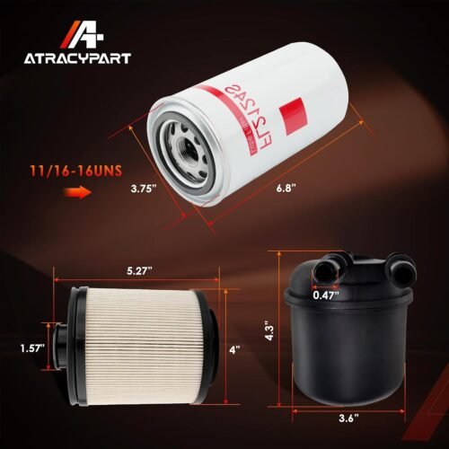6.7L Engine Filter Kit, FL2124S Oil Filter FD4615 Fuel Filter FA1902 Air Filter, Compatible With 2011-2016 Ford F250/F350/F450/F550 Super Duty V8 Diesel Engines, Replaces# FL2051S - 이미지 7