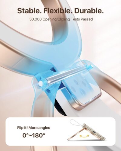 andobil [2025 Unrivaled Stability] Magnetic Phone Grip Holder for MagSafe Ring Stand Holder Kickstand Compatible with MagSafe Accessories for iPhone 16 Pro Max Plus iPhone15/14/13/12&Android,Rosegold - 이미지 3