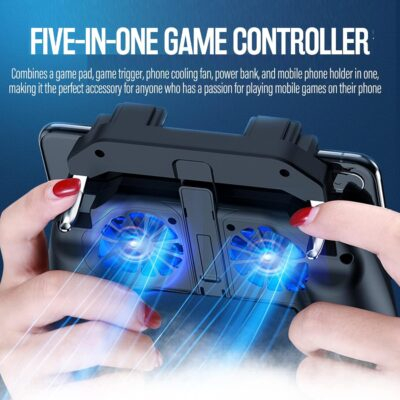 Mobile Game Controller with 4000mAh Power Bank & Cooling Fan, L1R1 Triggers Joystick for PUBG/Call of Duty/Fortnite, Gaming Grip Gamepad for 4.7-7" Android iOS Phone - 이미지 7