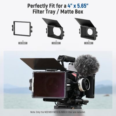NEEWER 2 Pack ND0.9/1.8 (3/6 Stops) Square ND Filter, 4"x5.65" Dual Sided 30 Multi Nano Coated Cinema Neutral Density Filter for NEEWER Matte Box Compatible with Tilta Compatible with SmallRig - 이미지 2
