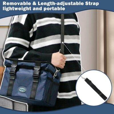 UVC Sanitizer Box Ozone Free with Timer, Portable Large Cleaner Bag with USB Port, UV Light Blue Tote for Mask, Cell Phone, Baby Bottle, Key, Towel 12L - 이미지 4