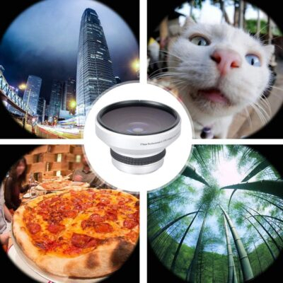 Fish Eye Lens Phone, 37mm 0.25X Super Fisheye Lens, Silver Strong Applicability Additional Lens for 37mm Caliber Camera Lenses - 이미지 3