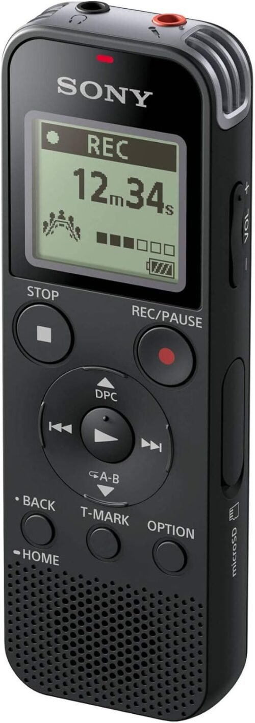 Sony ICD-PX470 Stereo Digital Voice Recorder with Built-in USB Voice Recorder, Black - 이미지 2