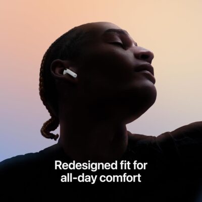 Apple AirPods 4 Wireless Earbuds, Bluetooth Headphones, with Active Noise Cancellation, Adaptive Audio, Transparency Mode, Personalized Spatial Audio, USB-C Charging Case, Wireless Charging, H2 Chip - 이미지 4