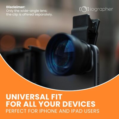 iOgrapher 37mm Wide Angle Lens for iPhone and Smartphones - Macro Lens and Wide Phone Lens - Macro Lens for iPhone and Other Smartphones - Camera Lens for Phone - Comes with Leather Case Bag - 이미지 7