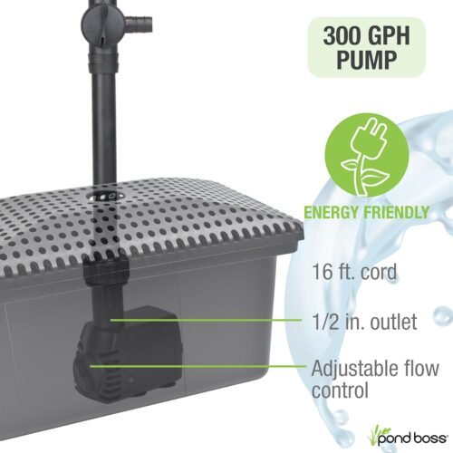 pond boss Medium Filter Kit with Pump for Ponds and Water Features - 이미지 7