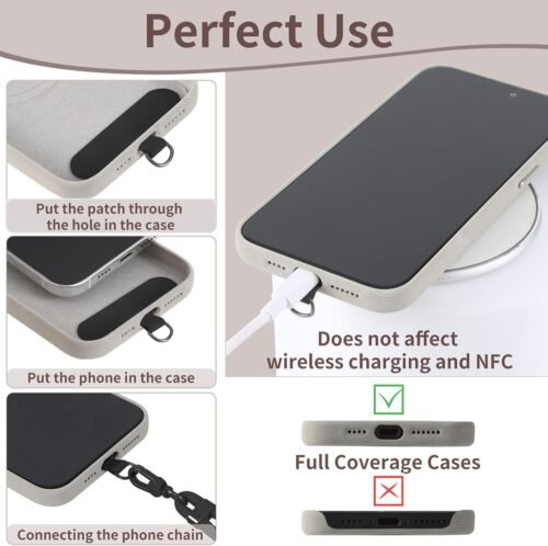 VVAAGG Cell Phone Lanyard for iPhone - Crossbody Phone Strap and Wrist Strap Kit, Cellphone Lanyard for Most iPhone and Android Smartphones - 이미지 2