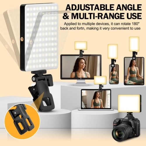 Phone Light, 8000Mah Rechargeable, Adjusted 3 Light Modes for Android, iPad, Laptop, for Makeup, TikTok, Vlog - 이미지 7