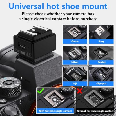 WF1 2.4G Wireless Flash Trigger for Canon Nikon Sony Pentax DSLR Cameras Wireless Flash Trigger Transmitter and Receiver for Camera Flashes with Hot Shoe Mount(Black). - 이미지 5