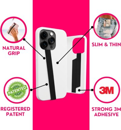 Phone Loops Silicone Elastic Phone Holder, Hand Strap, Light Slim & Discreet Grip - 이미지 3