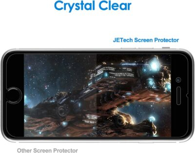 JETech Screen Protector for iPhone SE 3/2 (2022/2020 Edition), 4.7-Inch, Tempered Glass Film, 3-Pack - 이미지 6