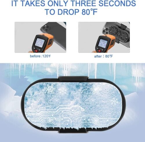 Neveika Phone Cooler, Cellphone Radiator with Dual Semi-Conductor Cooling Chip, Mobile Phones with a Width of 6 to 8 cm for Tiktok Live Streaming, Outdoor Vlog, Mobile Gaming. - 이미지 7