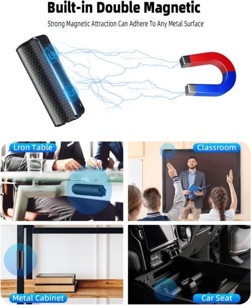 128G Magnetic Voice Recorder with AI-Intelligent Triple Noise Reduction,35 Days Continuous Recording Device,Voice Activated Audio Recorder,Digital Voice Recorder for Meetings/Interviews/Classroom… - 이미지 5