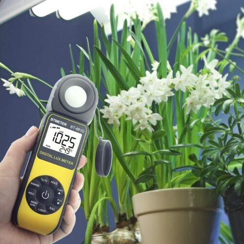BTMETER BT-881D Digital Illuminance Light Meter, Measure Lights 0.01~400,000 Lux (0.01~40,000 FC) Foot Candles Luxmeter with 270º Rotated Sensor for Plants LED Lights Indoor Outdoor Light Tester - 이미지 6