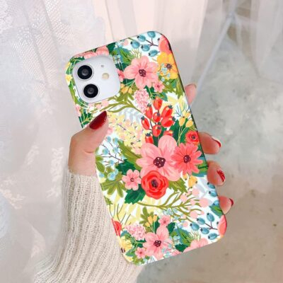 J.west Design for iPhone 11 Case 6.1", Modern Style Summer Cute Bouquet Floral Pattern with Garden Botanical Flowers Prints Slim Soft TPU Shockproof Cover Protective Phone Case for Women Girls - 이미지 3