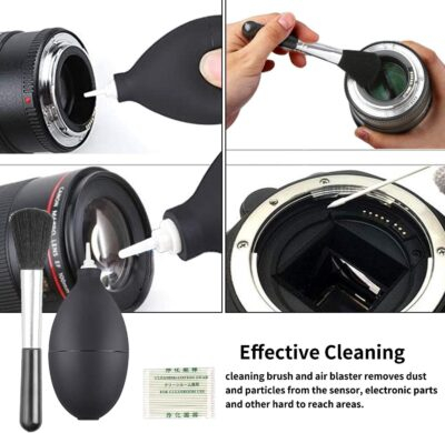 Professional DSLR Camera Cleaning Kit with APS-C Cleaning Swabs, Microfiber Cloths, Camera Cleaning Pen, for Camera Lens, Optical Lens and Digital SLR Cameras. - 이미지 5