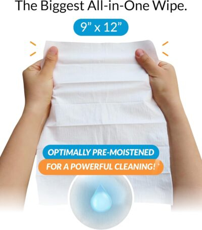 iCloth XL Screen Cleaning Wipes, Lint-Free and Streak-Free, Fast-Drying, Removes Dust, Fingerprints, and Smudges (24 XL Wipes) - 이미지 3