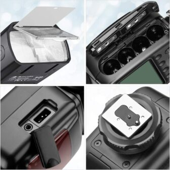 Powerextra LCD Display Flash Speedlite, 2.4G Wireless Flash Trigger Transmitter Kit for CA Nikon Pentax Panasonic Olympus and Sony DSLR Camera, Digital Cameras with Standard Hot Shoe - 이미지 8