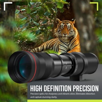 High-Power 420-1600mm f/8.3 Manual Telephoto Zoom Lens for Canon EOS R, EOS R3, EOS R5, EOS R6, EOS R6 II, EOS R7, EOS R8, EOS R10, EOS R50, EOS R100, EOS RP Mirrorless Cameras - 이미지 5