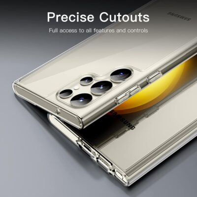JETech Case for Samsung Galaxy S23 Ultra 5G 6.8-Inch, Non-Yellowing Shockproof Bumper Protective Phone Cover, Anti-Scratch Hard PC Back (Clear) - 이미지 7