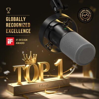 FIFINE Dynamic Microphone, XLR/USB Podcast Recording PC Microphone for Vocal Voice-Over Streaming, Studio Metal Mic with Mute, Headphone Jack, Monitoring Volume Control, Windscreen-Amplitank K688 - 이미지 2