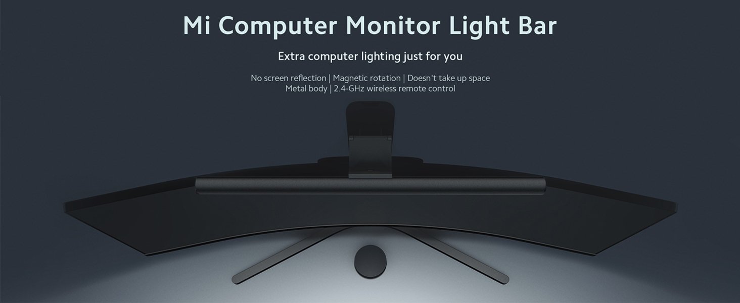 Xiaomi Mi Computer Monitor Light Bar - Easy Installation, Extra Computer Lighting w/o Taking Desktop Space, with Wireless Remote Control Adjusting Lights Easily 7 Xiaomi Mi Computer Monitor Light Bar - Easy Installation, Extra Computer Lighting w/o Taking Desktop Space, with Wireless Remote Control Adjusting Lights Easily-