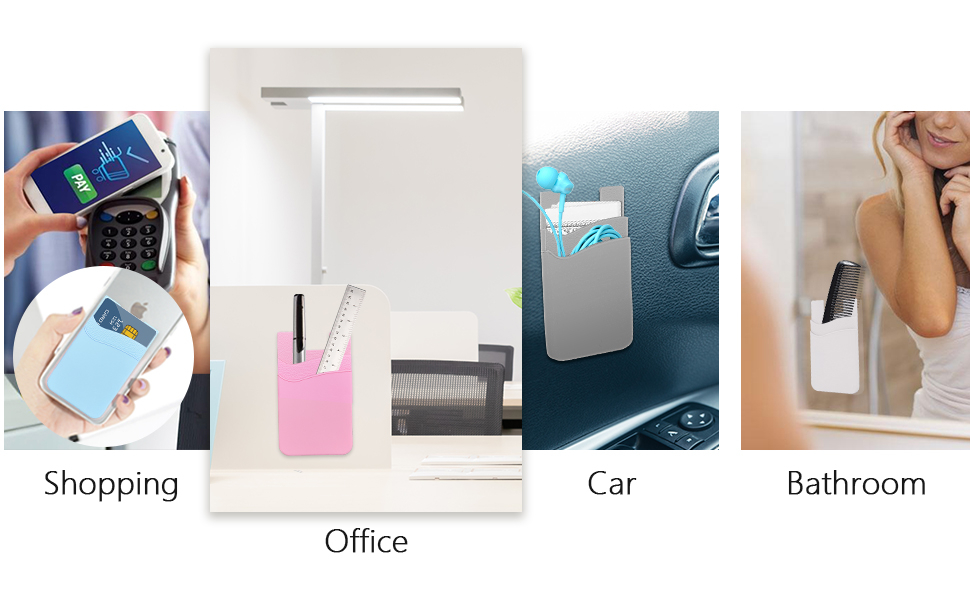 Senose Phone Wallet, Card Holder for Back of Phone Stick on Phone Cases Great Storage Compatible for iPhone/Android/Samsung Galaxy Pack of 5 13 Senose Phone Wallet, Card Holder for Back of Phone Stick on Phone Cases Great Storage Compatible for iPhone/Android/Samsung Galaxy Pack of 5-