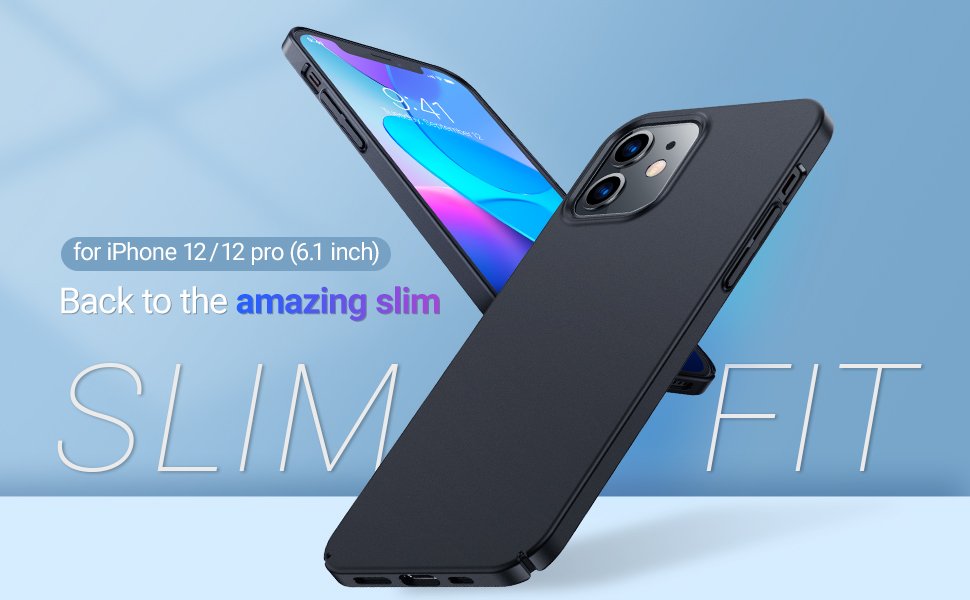 TORRAS for iPhone 12 Case/iPhone 12 Pro Case Slim Fit, Protective Sturdy Hard Cover, Super Thin Lightweight Phone Case for iPhone 12 Phone Case, 6.1 Inch, Matte Black 8 TORRAS for iPhone 12 Case/iPhone 12 Pro Case Slim Fit, Protective Sturdy Hard Cover, Super Thin Lightweight Phone Case for iPhone 12 Phone Case, 6.1 Inch, Matte Black-