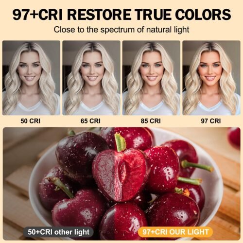 Phone Light, 8000Mah Rechargeable, Adjusted 3 Light Modes for Android, iPad, Laptop, for Makeup, TikTok, Vlog - 이미지 5
