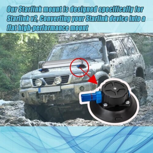 4.5" Suction Feet for Starlink Mount, Hand Pump Vacuum Suction Cup for Starlink Flat Mount, Portable Glass Suction Cups Fit for Countertops, Glass, Metal, and More 4 Pack - 이미지 3