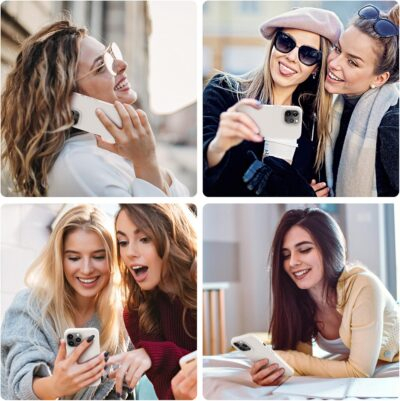 OTOFLY Designed for iPhone 13 Pro Max Case, Silicone Shockproof Slim Thin Phone Case for iPhone 13 Pro Max 6.7 inch (Stone) - 이미지 3